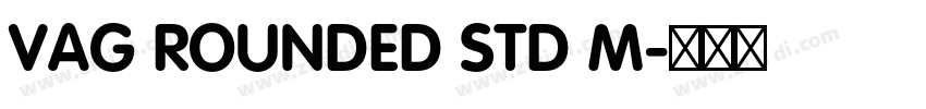 VAG ROUNDED STD M字体转换